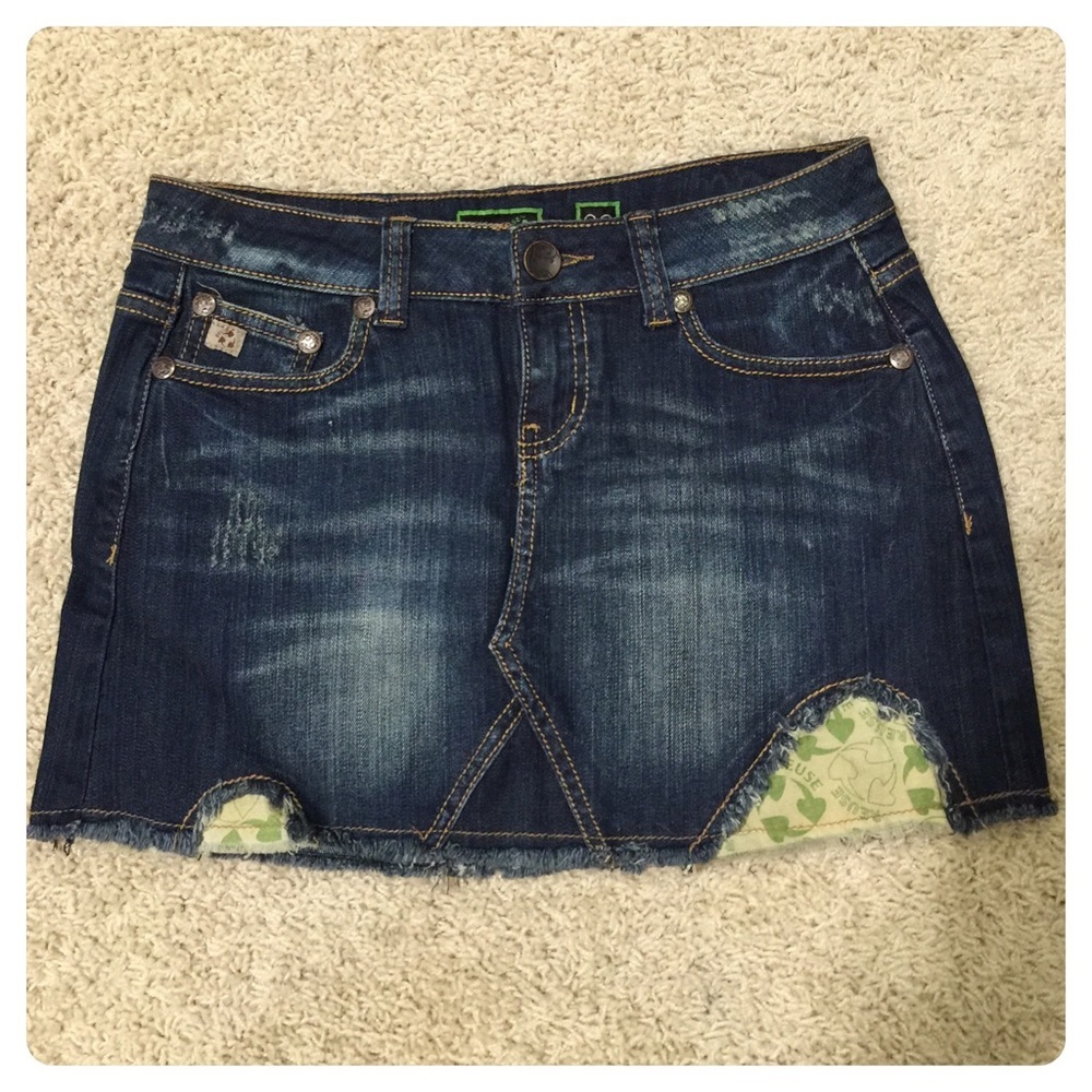 Reuse denim skirt